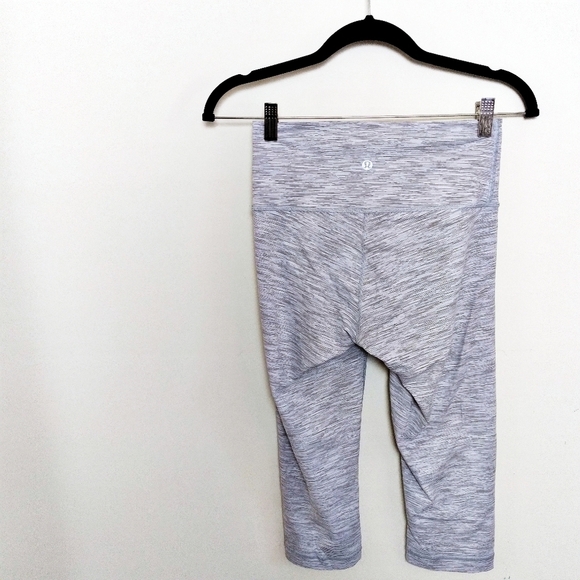 Lululemon Wunder Under Crop Hi Rise Space Dye Leggings - Picture 1 of 6